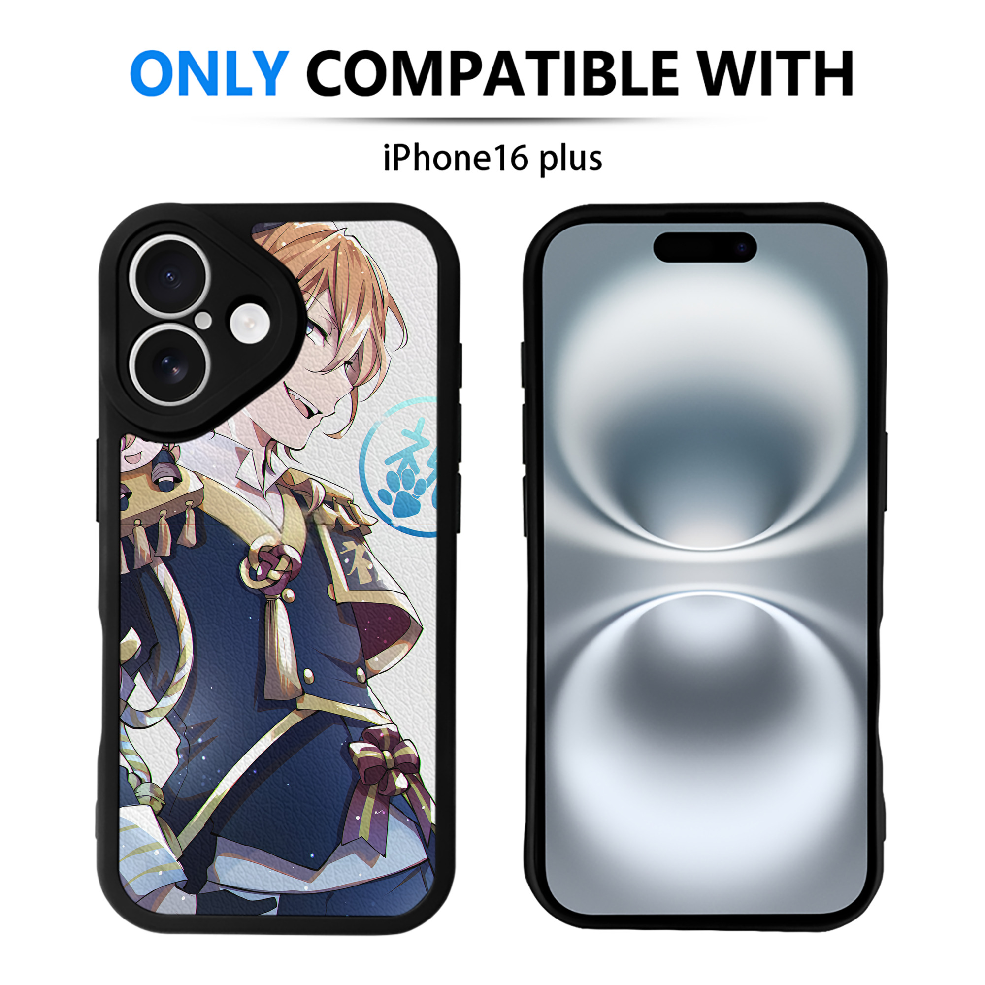 （画像用） 文豪ストレイドッグス Bungo Stray Dogs 【iPhone 16シリーズ対応】シリコンスマホケース（レザー調） 材質：シリコン